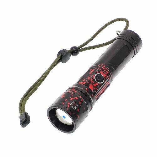 фото Фонарь ручной (1l, 18650, zoom)патриот pt-flr38r красный