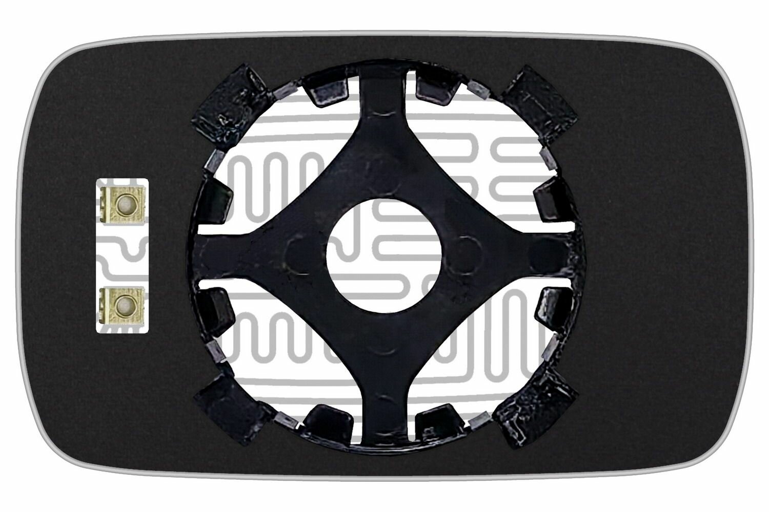 Элемент зеркала BMW 3 E36 c 1991 по 1997 левоправый сферический голубой c обогревом 99369137