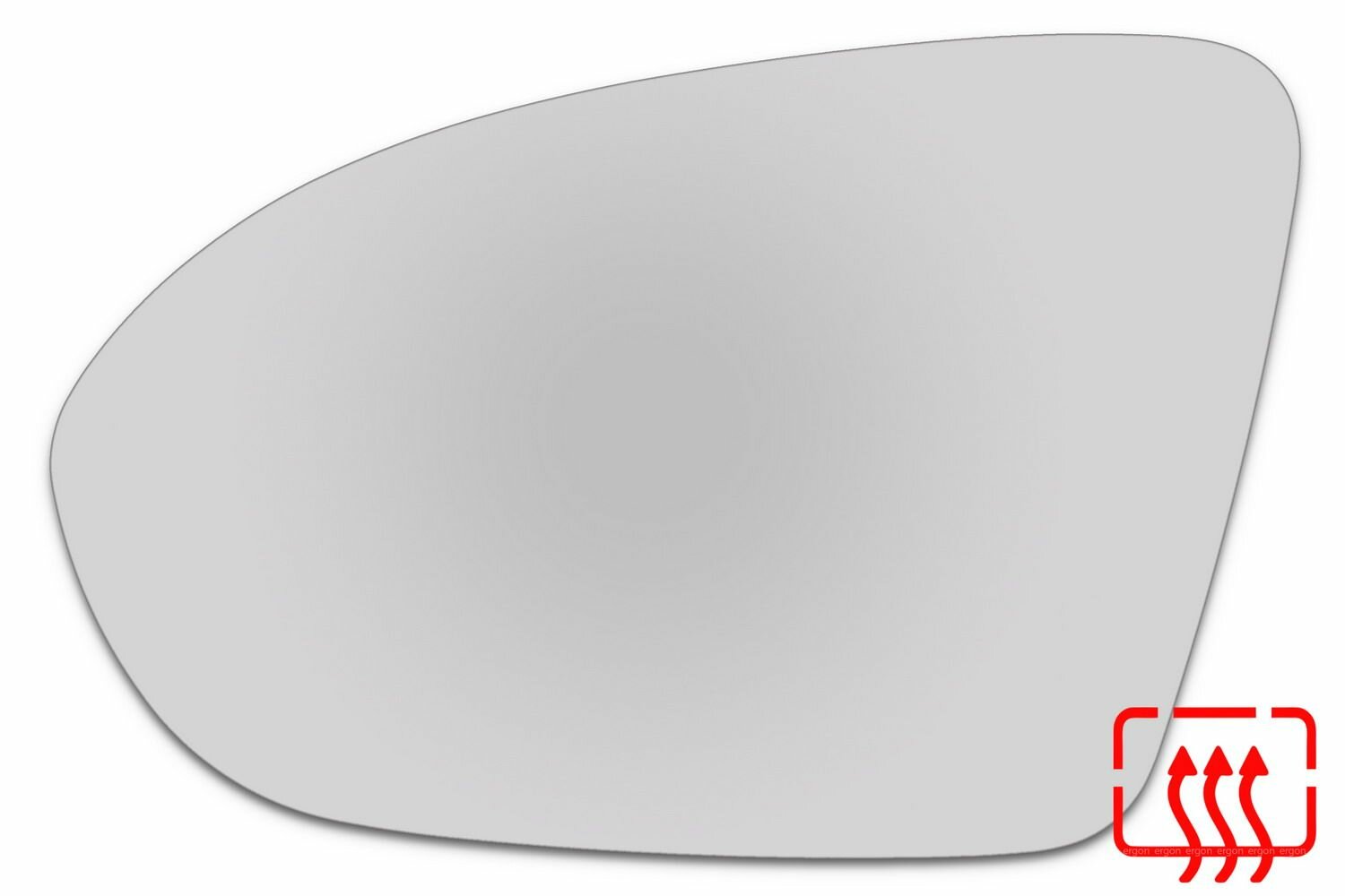 Зеркальный элемент левый CHEVROLET Cruze II (15-19) сфера нейтральный с обогревом
