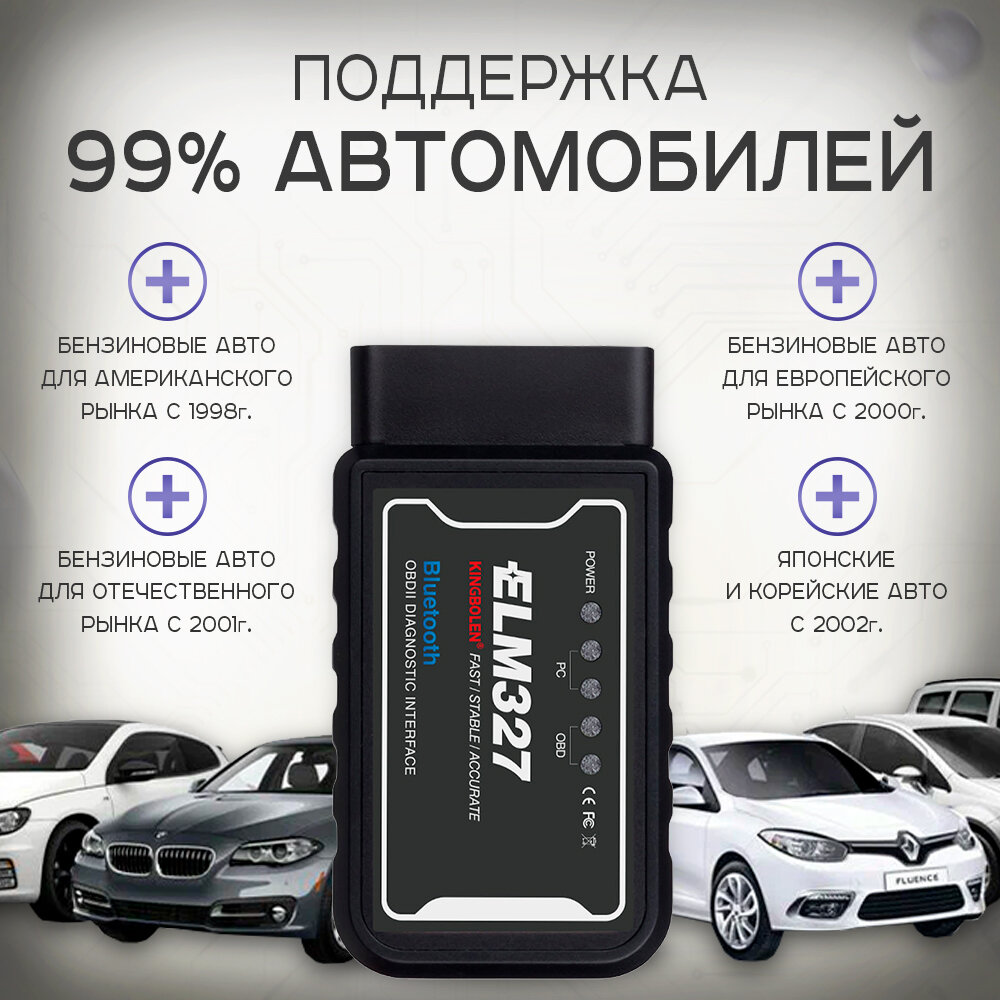 ELM327 v 15 Bluetooth 20 OBD2 Автосканер диагностический PIC18F25K80