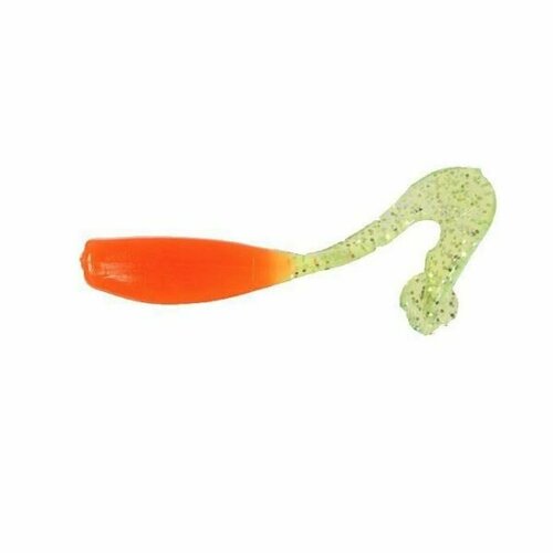 Приманка силиконовая Gene Larew Bobby Garland 2,5' Stroll R (упак. 12 шт.) / цвет #0809 Orange / Chartreuse Silver