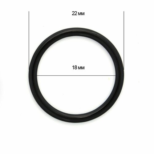кольцо для бюстгальтера металл tby 67778 d08мм цв 02 черный уп 100шт Кольцо для бюстгальтера металл TBY-H15 d18мм, цв.02 черный, уп.100шт