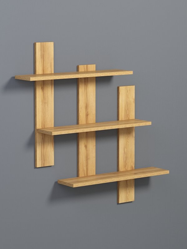 Полка настенная "вайб" №2, Дуб Золотистый. Производитель товара - компания Westcom.