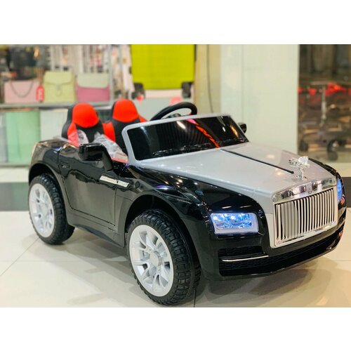 Детский электромобиль Rolls-Royce HN BJQ-819 черный, 1-6 лет, 3 скорости, 5 км/ч, на аккумуляторе, пульт управления