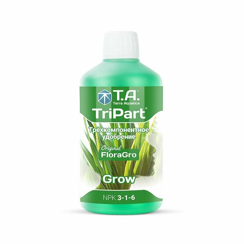 Минеральное удобрение Flora Grow GHE / Terra Aquatica TriPart Grow 500 мл