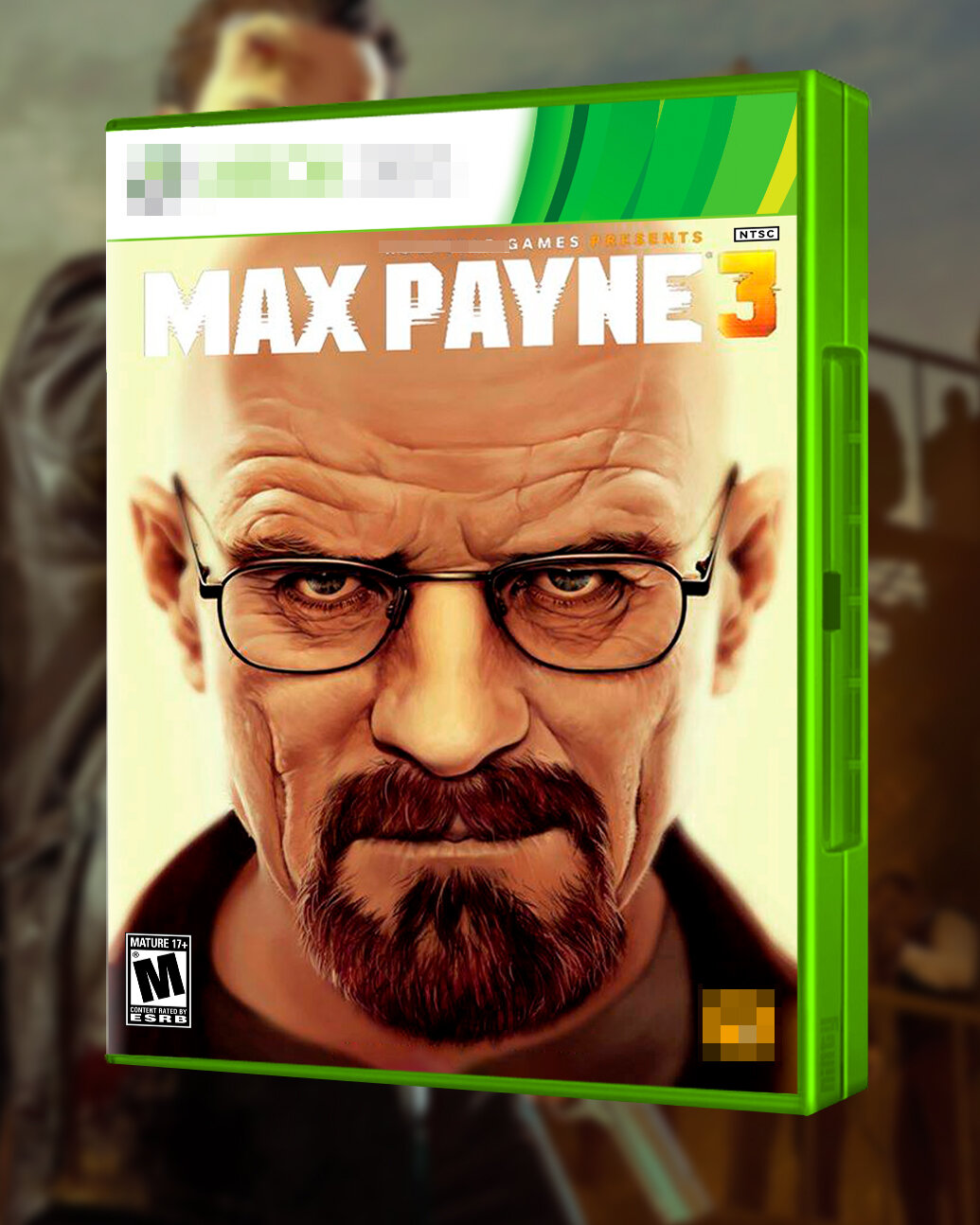 Кастомная Обложка для Кейса / Бокса XBOX 360 Max Payne 3