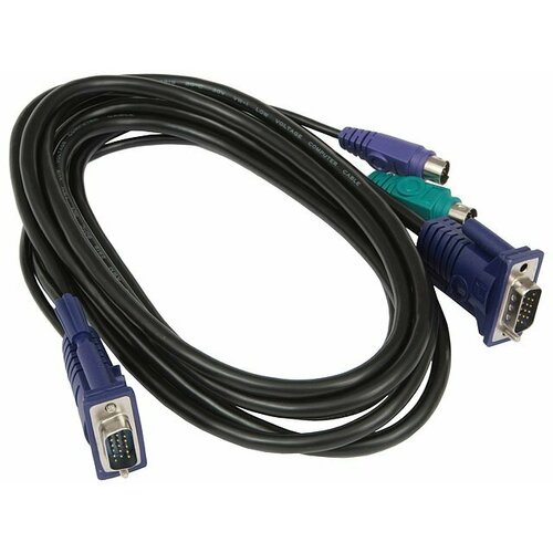 D-Link Кабель KVM D-Link DKVM-CB3/B1A (3.0 м) модуль d link kvm 121 b1a