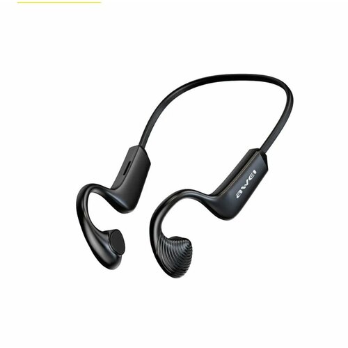 Спортивные беспроводные наушники AWEI A896Bl Air Conduction Sports, Bluetooth 5.3/TF card, 200mAh, Черный