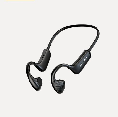 Изображение товара Спортивные беспроводные наушники AWEI A896Bl Air Conduction Sports, Bluetooth 5.3/TF card, 200mAh, Черный