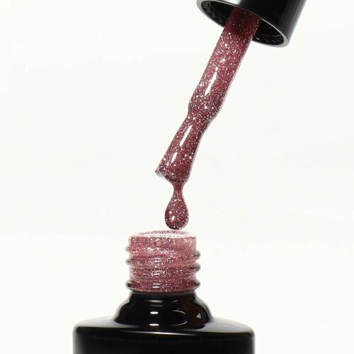 Гель-лак для ногтей, SHINING STAR, 3-х фазный, 8мл, LED/UV, цвет розовое золото (003)