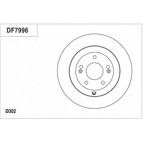 TRW DF7996 (08B60510 / 0986479081 / 18126) диск тормозной задний Santa fe (Санта фе) II-IIi, Sorento (Соренто) (Комплект 2 штуки)