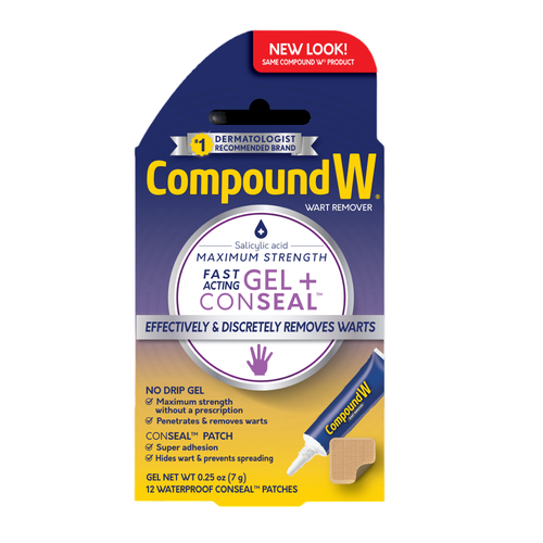 Compound W Fast Acting Gel + ConSeal Patch набор (гель + пластырь) для удаления бородавок/быстрое действие/лечение бородавок/пластырь от бородавок