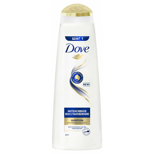 dove intensive repair шампунь 400 ml Шампунь для волос Dove Интенсивное восстановление, 380 мл