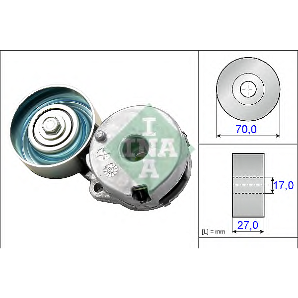 INA 534 0442 10 (0290T31 / 0340676SX / 0381355) ролик руч. ремня с натяжителем Nissan (Ниссан) qashqai / Renault (Рено)