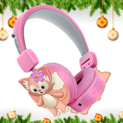 Наушники беспроводные накладные детские Кошечка с ушками Блютуз гарнитура для телефона смартфона компьютера bluetooth tws 125100₽