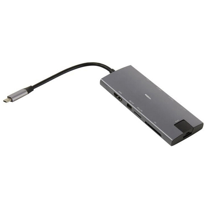 Док-станция KS-is KS-704 USB-C - HDMI(F)+miniDP+LAN+CR+3xUSB3.0+USB-C