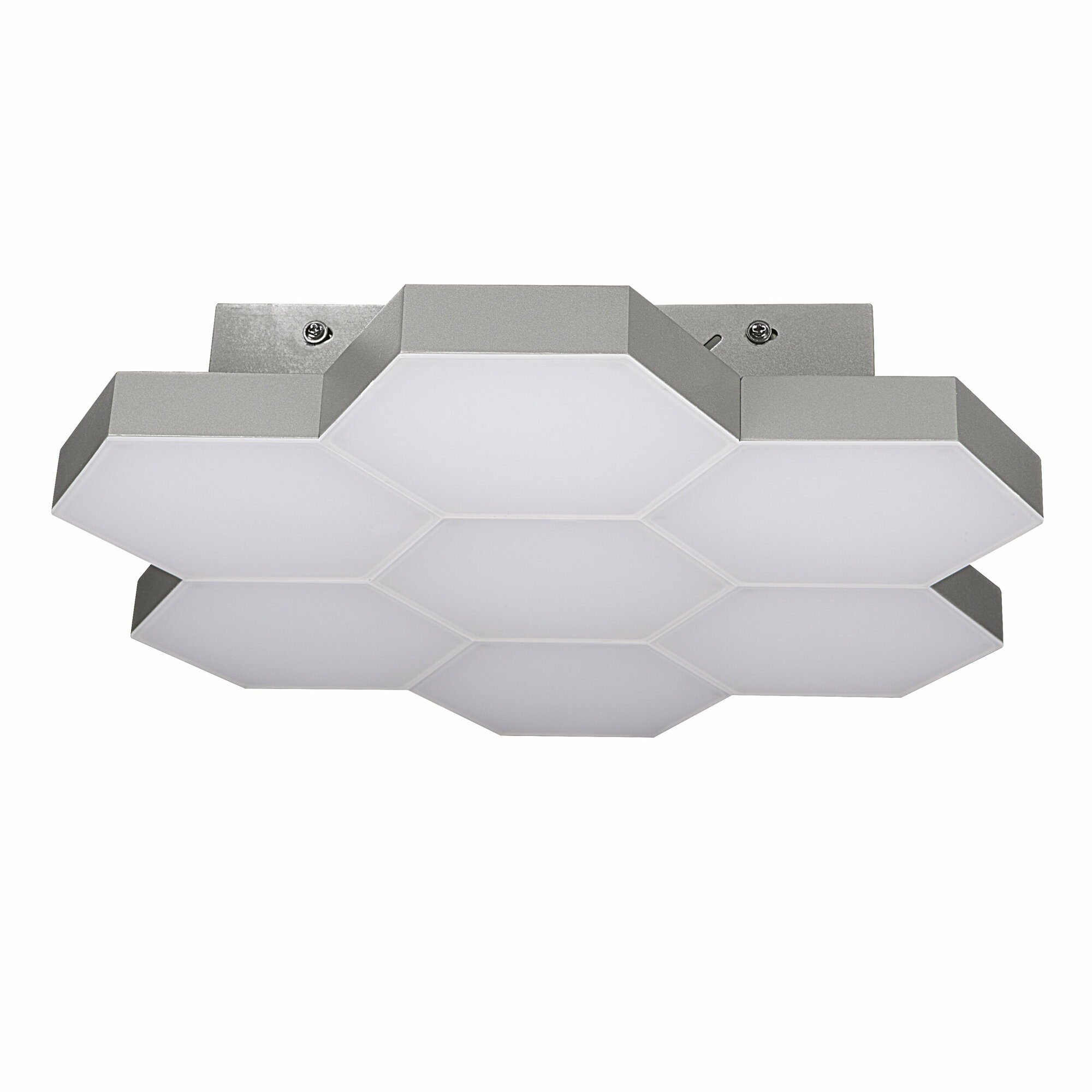 750074 (MX13003032-7А) Люстра потол FAVO LED-35W 1680LM Silver 4000K (в комплекте)
