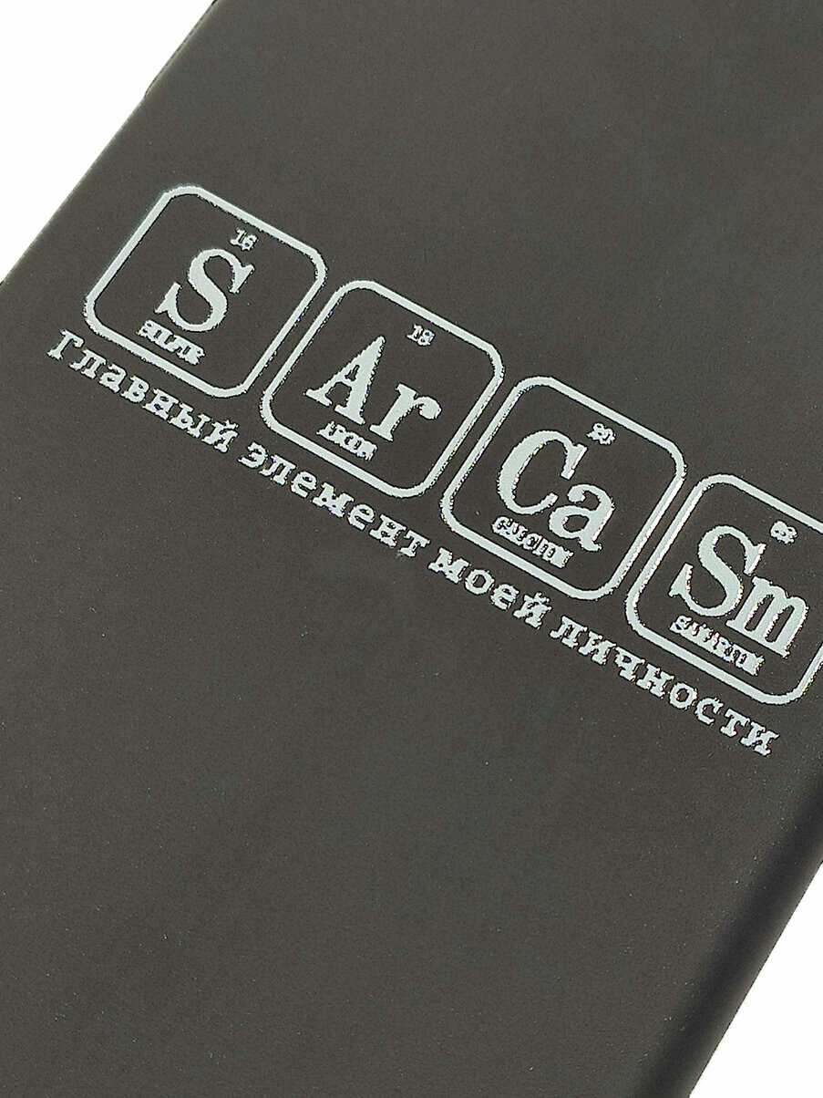 Силиконовый чехол на OnePlus 12R / Ванплас 12Р с рисунком "Sarcasm Element W" Soft Touch черный — фото 1