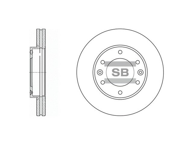 Диск тормозной передний HYUNDAI H-1/STAREX II (2007- ) SD1031