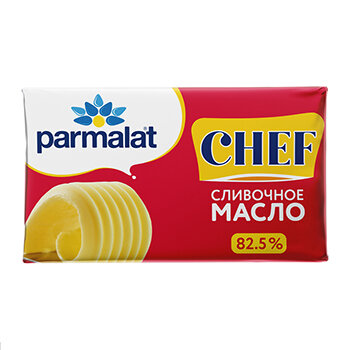 Масло сливочное Parmalat Chef сладкосливочное несоленое 82.5%