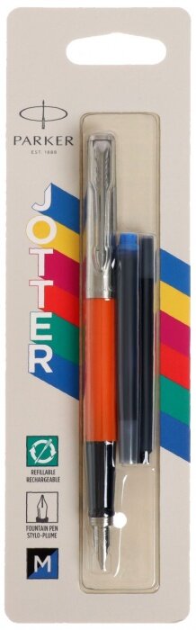 Parker 2096881 Ручка перьевая parker jotter original f60, orange ct (перо m)