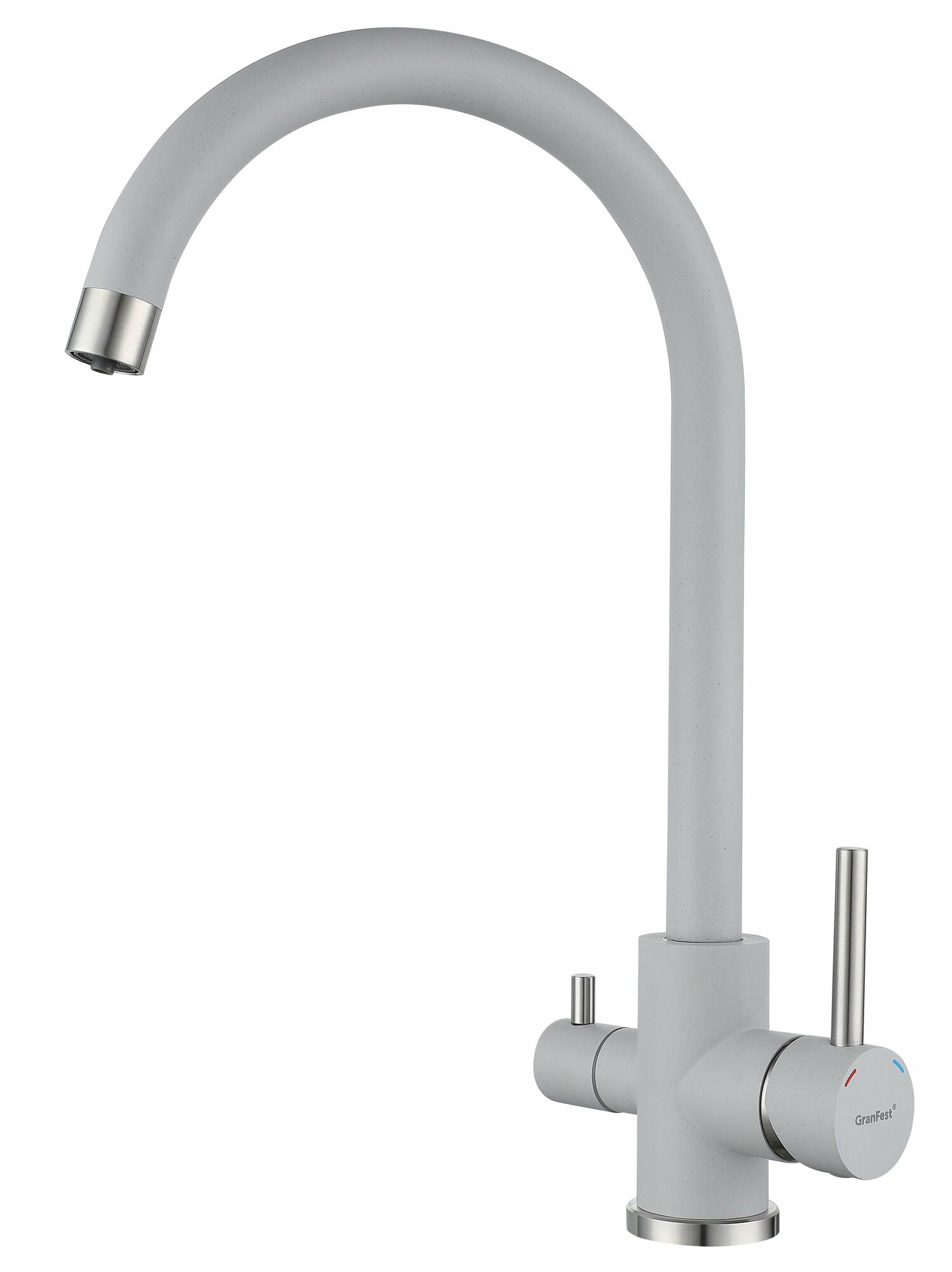 фото Смеситель для кухни с краном для питьевой воды GranFest Z-5420 черный