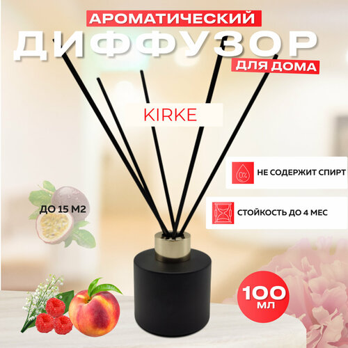 Диффузор ароматический с палочками Kirke 100 мл / Парфюмерный ароматизатор для дома