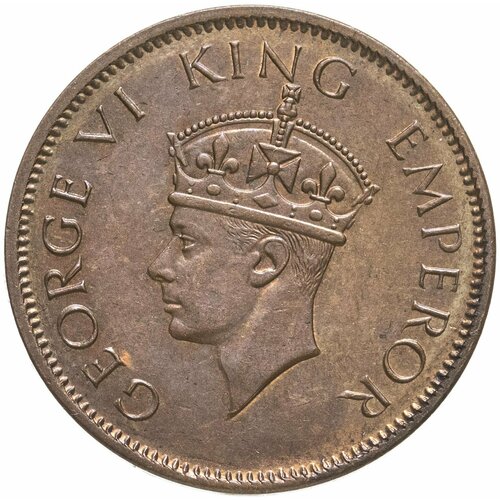 монета нидерландская индия 1 10 гульдена 1941 год p серебро unc Индия (Британская) 1/4 анны (anna) 1941 Без отметки монетного двора