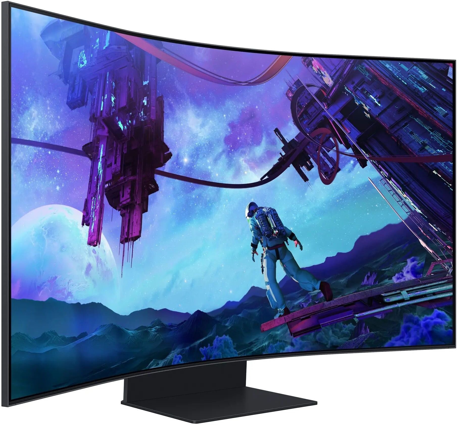 Монитор Samsung 55" Odyssey Ark S55CG97WNI черный VA LED 16:9 HDMI M/M матовая HAS 600cd 178гр/178гр 3840x2160 165Hz FreeSync Premium Pro DP WQ USB 41.5кг — фото 1