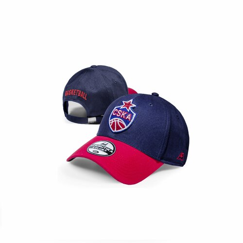 Бейсболка ПБК ЦСКА, размер 59/62, красный, синий