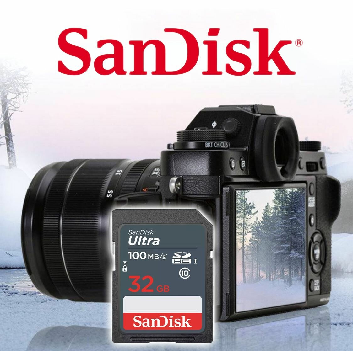 Карта памяти SDHC UHS-I SANDISK Ultra 128 ГБ, 100 МБ/с, Class 10, , 1 шт. - фото №11