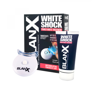 Зубная паста BlanX White Shock Treatment + с лампой-активатором LED Bite