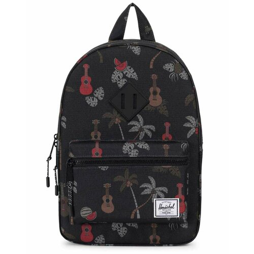 рюкзак детский herschel heritage kids 10313 black black rubber 9 l Рюкзак детский Herschel Heritage Kids 10313 (Black Ukulele, O/S)