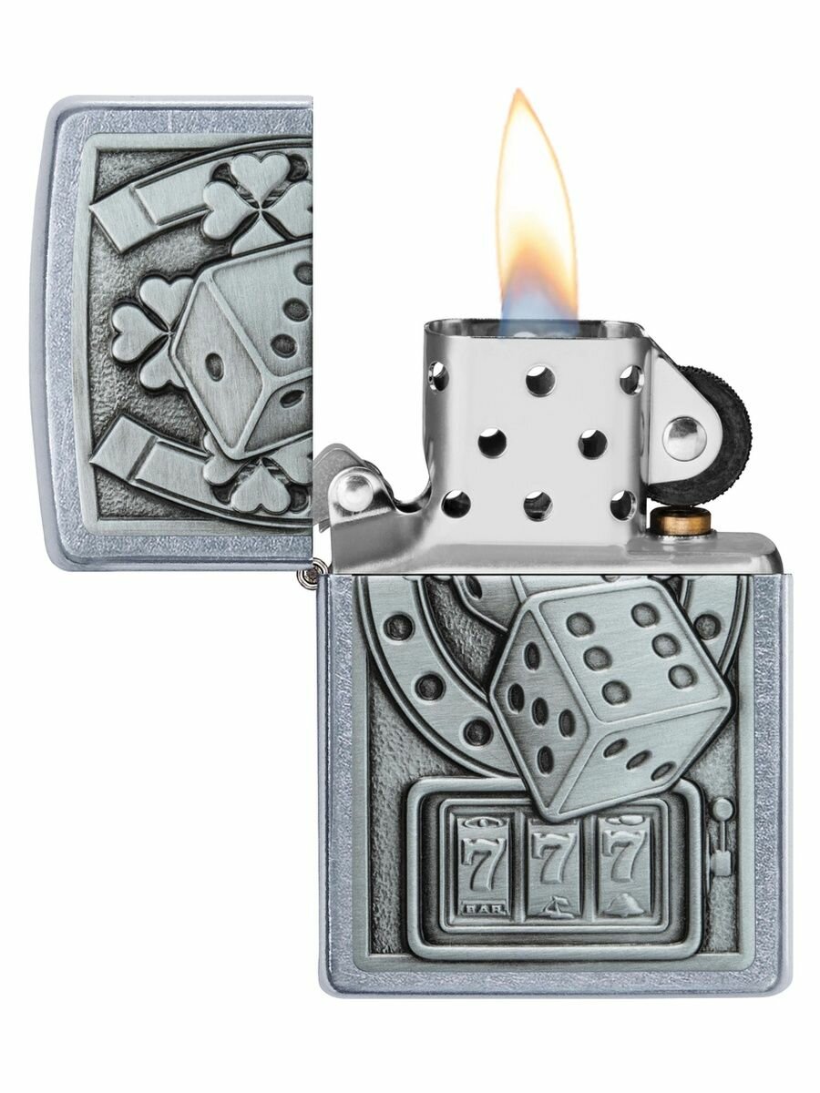 Зажигалка бензиновая Zippo 49294 Lucky 7 - фотография № 5