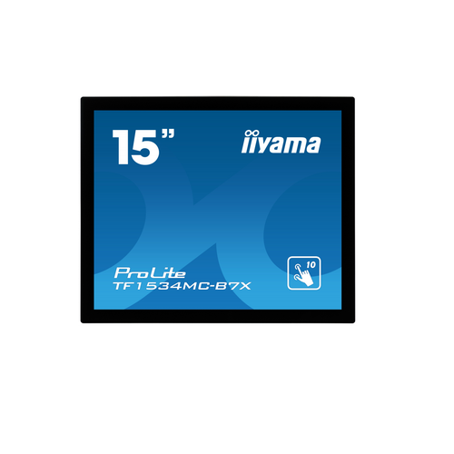 Монитор Iiyama 15' 1024x768 TN TOUCH, 250cd/m2 H170°/V160° VGA, DVI, HDMI Speakers, Black