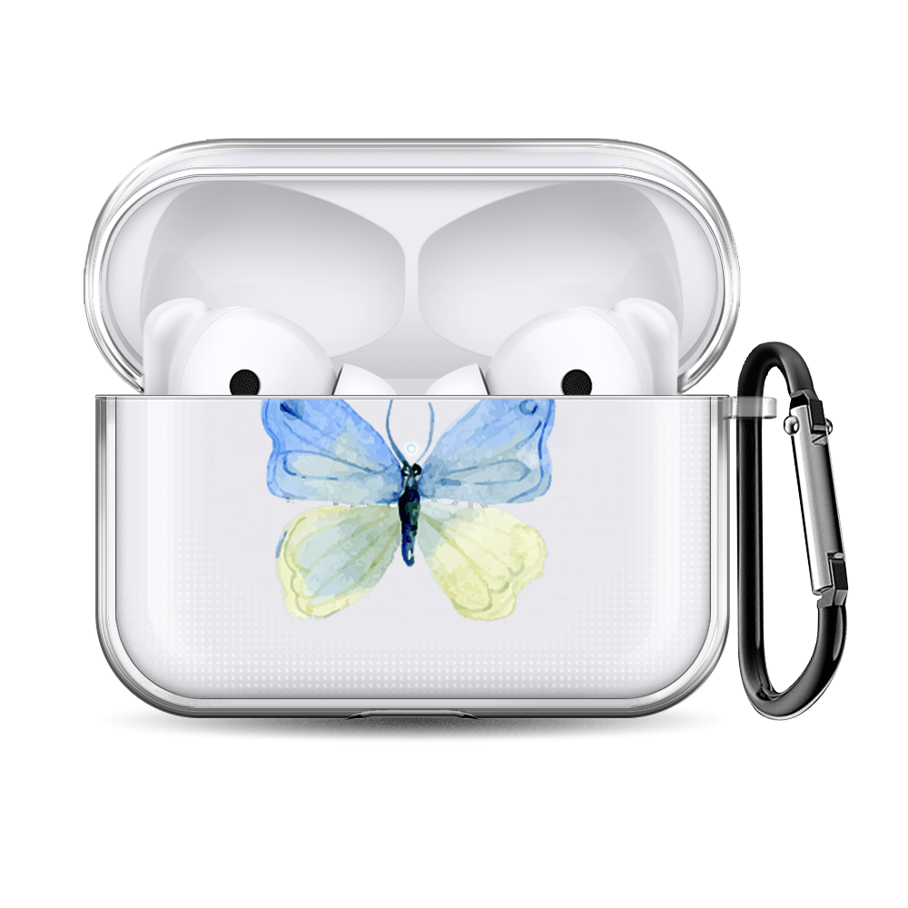 Чехол для наушников Honor Earbuds 2 Lite/2 SE "Акварельные бабочки" — фото 1
