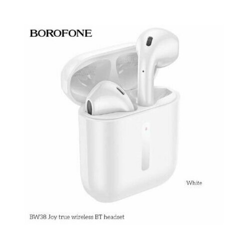 Наушники беспроводные гарнитура вкладыши Bluetooth Borofone BW38 наушники гарнитура borofone bm21 graceful белый 95101