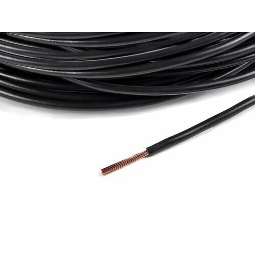 провод электропроводки 1 5 мм 10 м черный cargen cargen арт ax3552 Cargen Провод пвам 1,5кв. мм, 10м. б/упак (черный)
