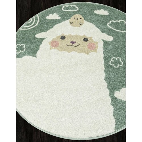 Ковер C119 - LIGHT GREEN - Круг - коллекция SOFIT 1.00x1.00