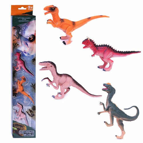 Набор динозавров KZ956-051T Эпоха динозавров в коробке набор динозавров 12010 эпоха динозавров на батарейках в коробке