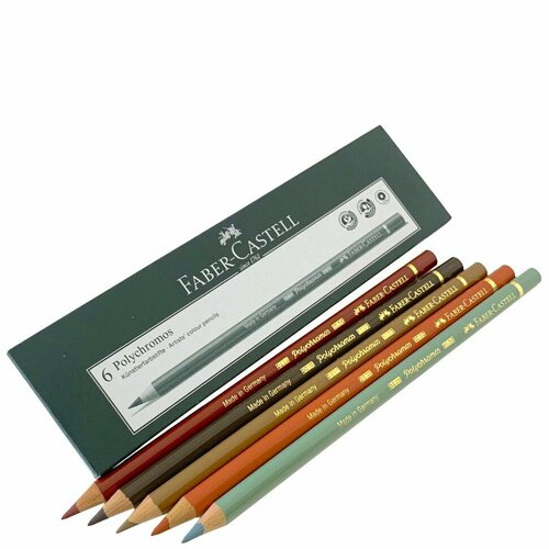 Карандаш № 180.192.280.188.172, комплект 5 штук, Природные оттенки Polychromos