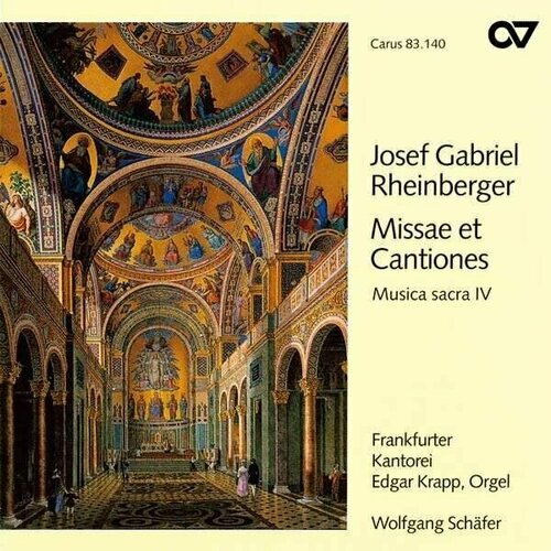 AUDIO CD Rheinberger: Musica sacra IV. Missae et Cantiones. / Frankfurter Kantorei musica sacra do brasil les chemins du baro vox brasiliensis kanji