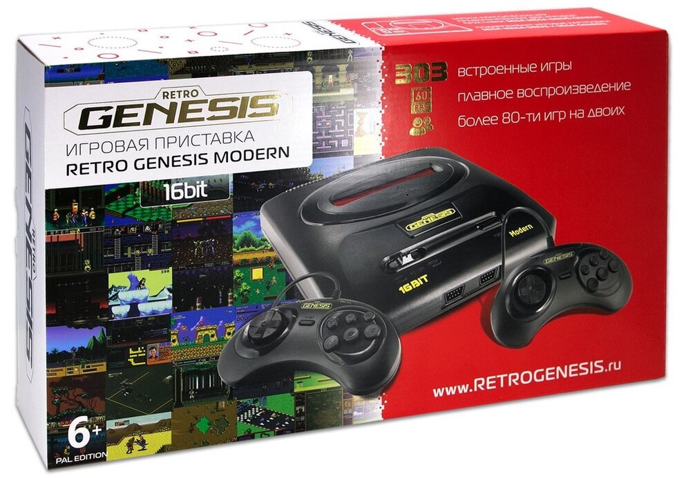 Retro Genesis Modern 303 игры 2 джойстика модель DN-05b