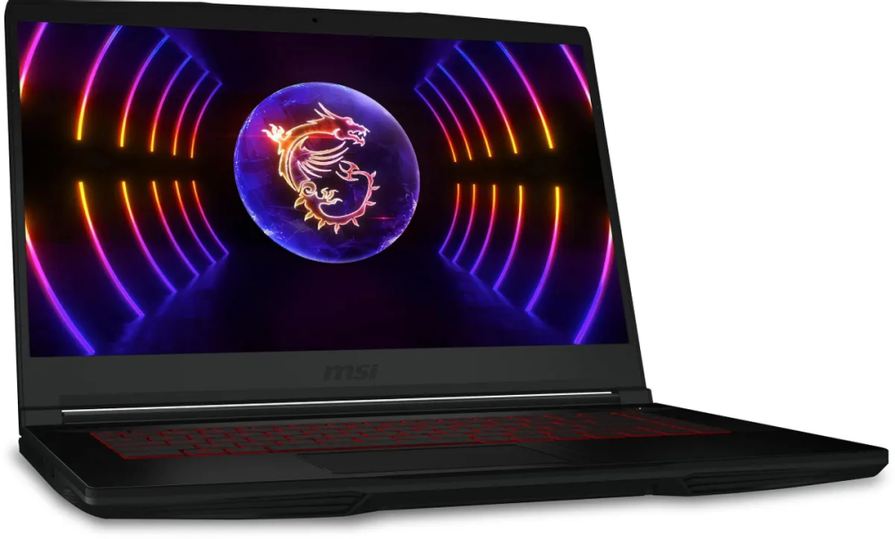 Ноутбук MSI GF63 Thin 12UC-1047XRU (9S7-16R821-1047) 15.6" FHD Core i5-12450H, 8Gb, 256Gb SSD, no ODD, RTX3050 4Gb, DOS, черный