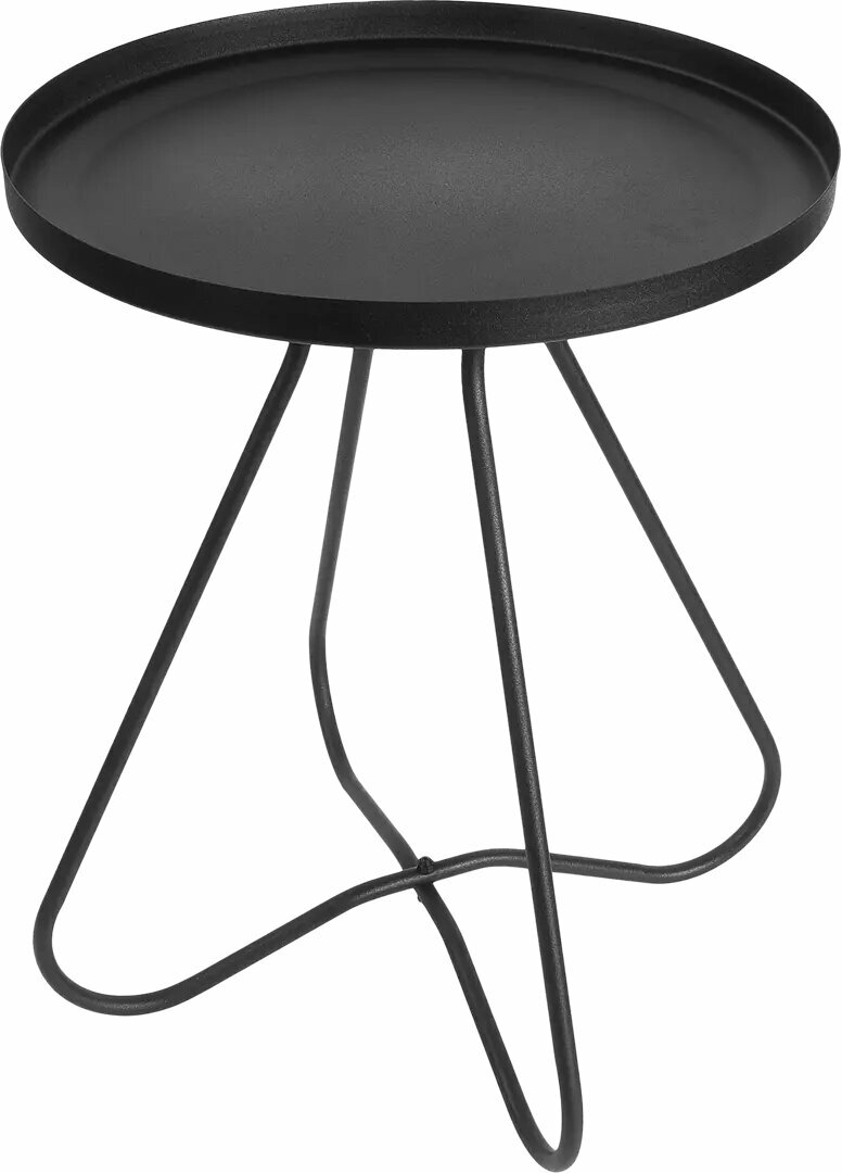 Столик кофейный Sheffilton круг 40x40 см черный