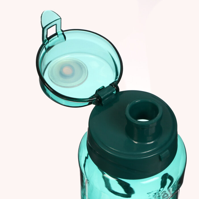Бутылка для воды SPORT, 650 мл, 23 х 7.6 х 4.8 см, бирюзовая 9934106