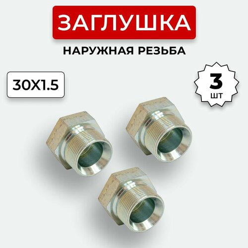 Заглушка (пробка) гидравлическая Штуцер DK 30х1,5 3 шт.