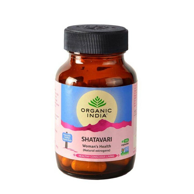 Шатавари марки Органик Индия Shatavari Organic India 60 капсул