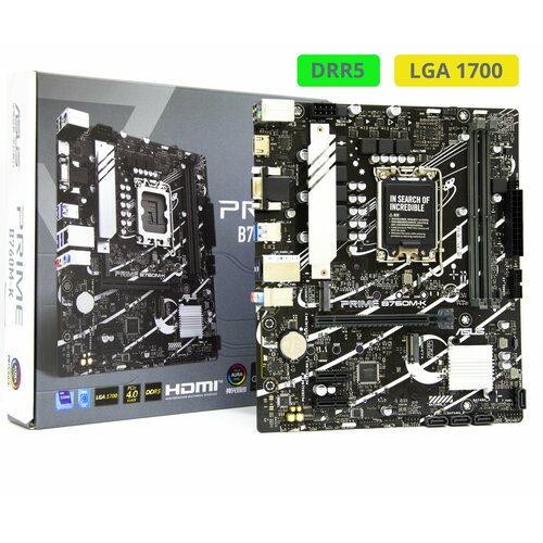 Материнская плата ASUS Prime B760M-K LGA1700 DDR5 M2 Micro-ATX 2233000₽