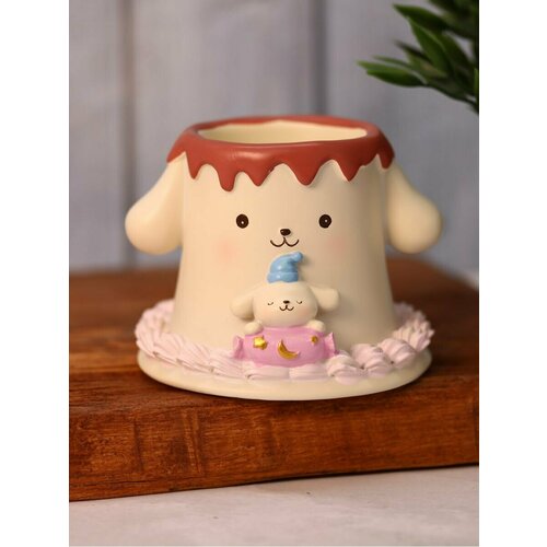 Органайзер настольный подставка для канцелярии Cream dog beige 545₽